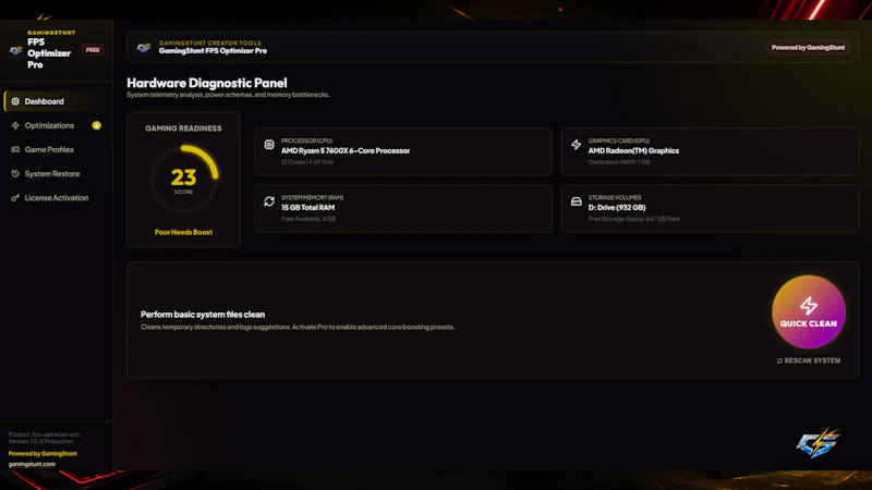 FPS Calculator by GamingStunt screenshot 2