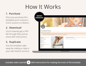 Social Media Planner Notion Template gallery image