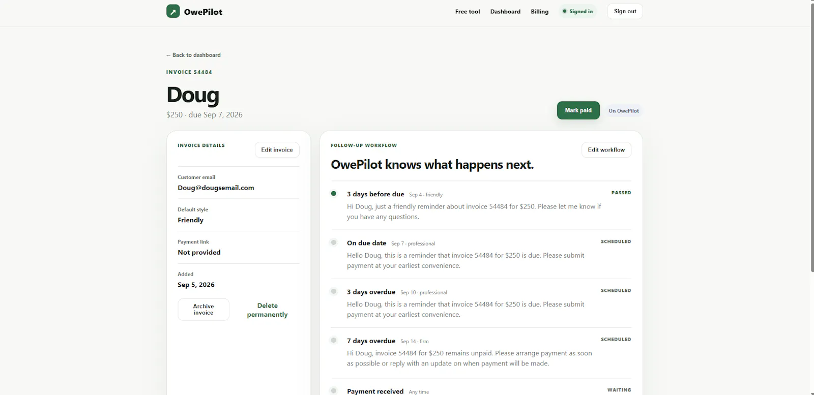 OwePilot screenshot 6