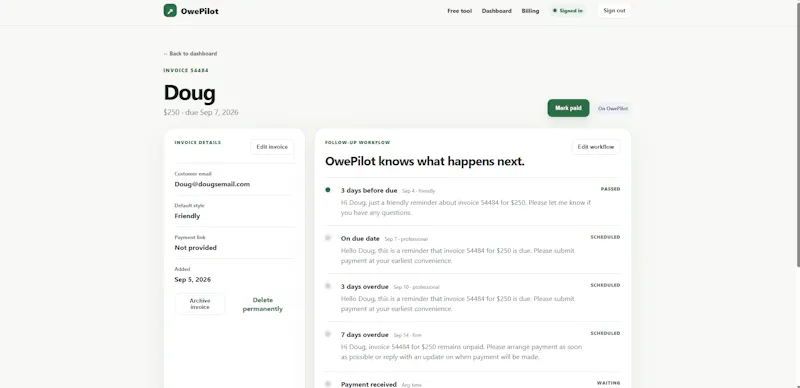 OwePilot screenshot 6