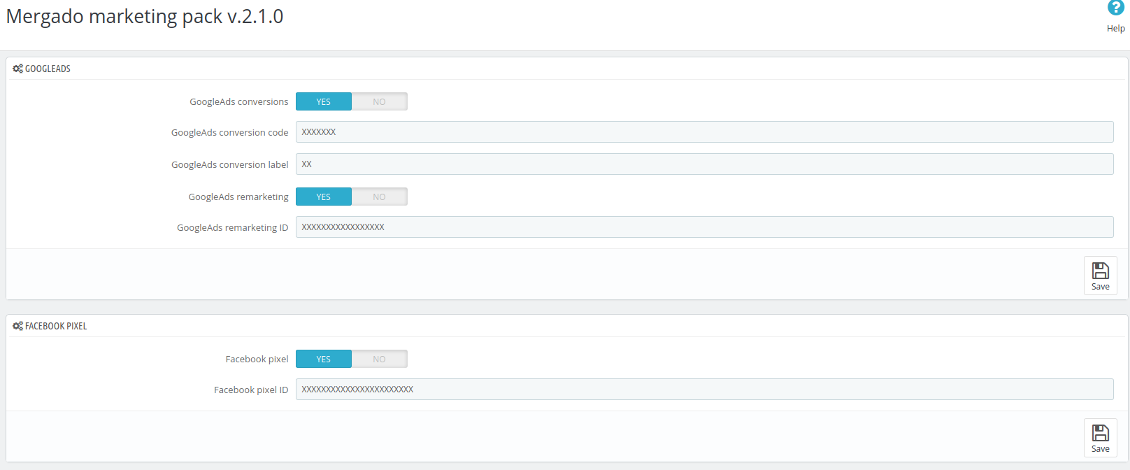 Mergado Pack module for PrestaShop gallery image