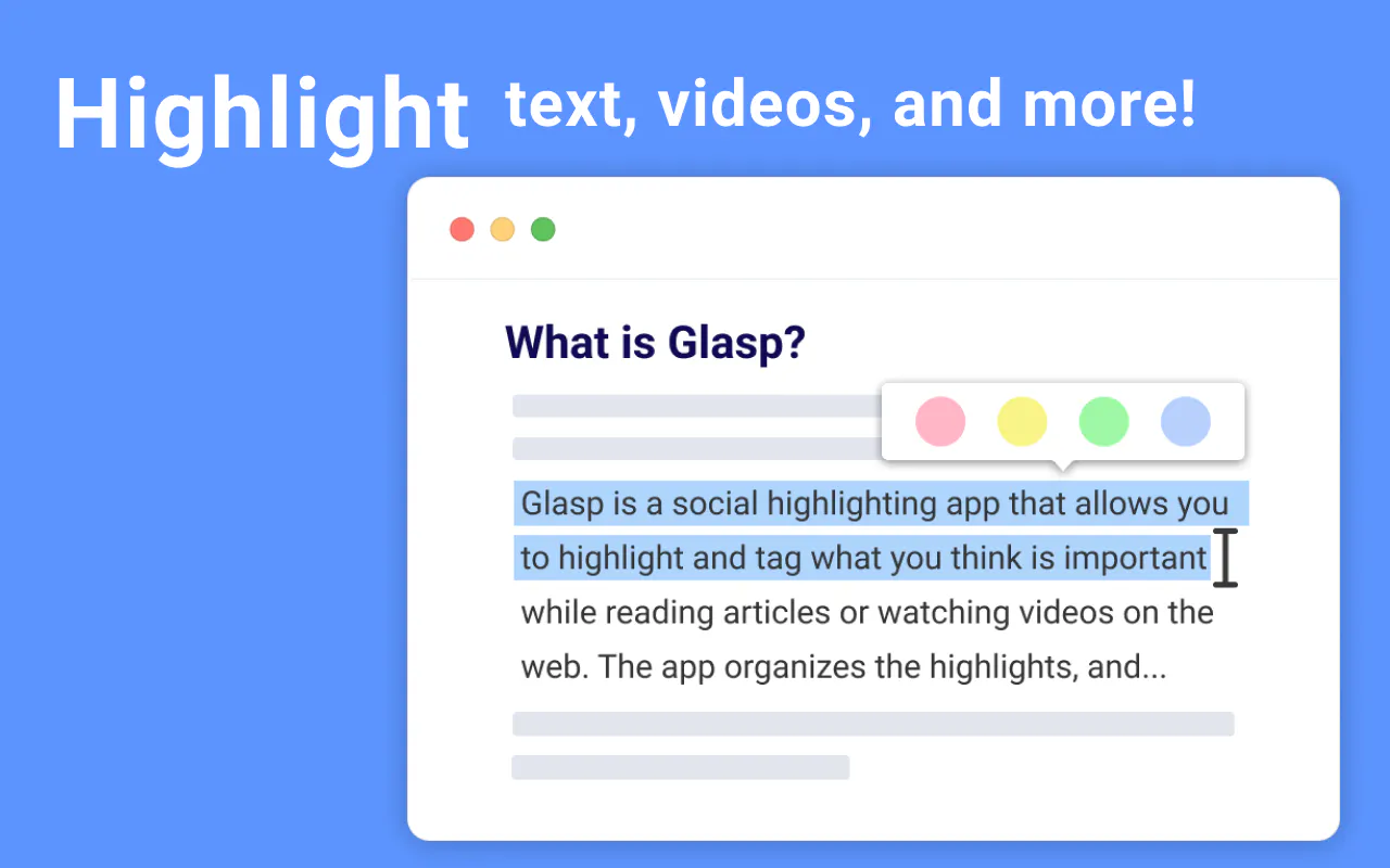 Glasp for Firefox screenshot 1