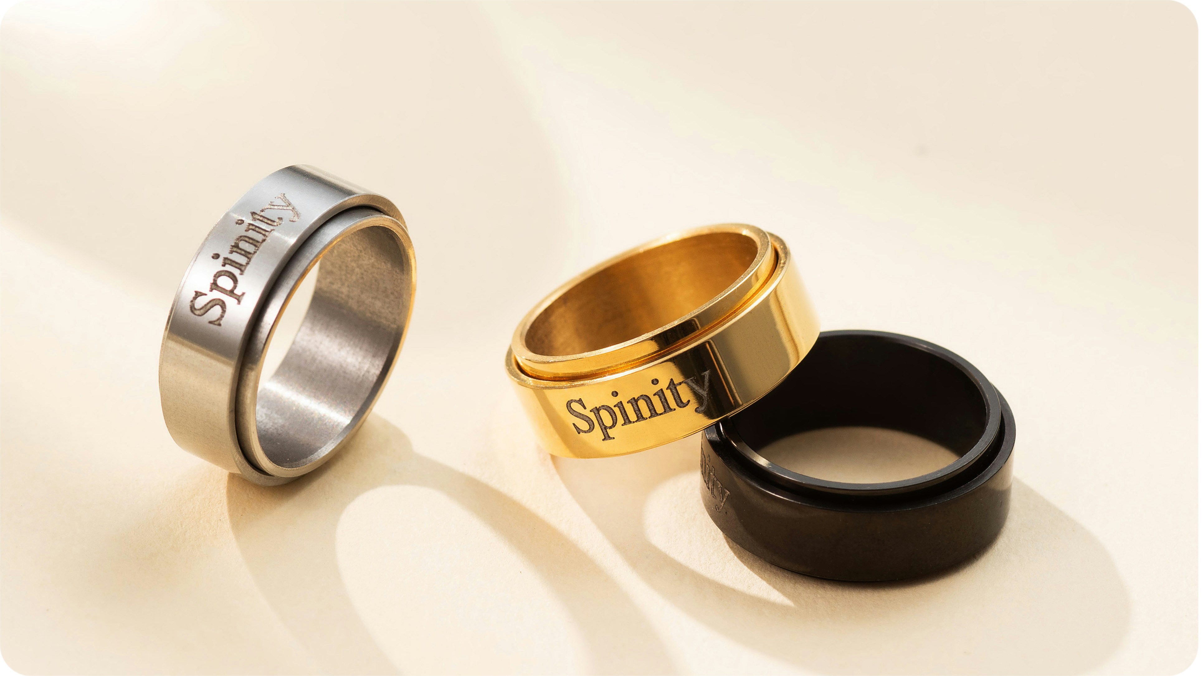 The world’s 1st 2mm fidget spinner ring - Screenshot 3 showing product features and functionality