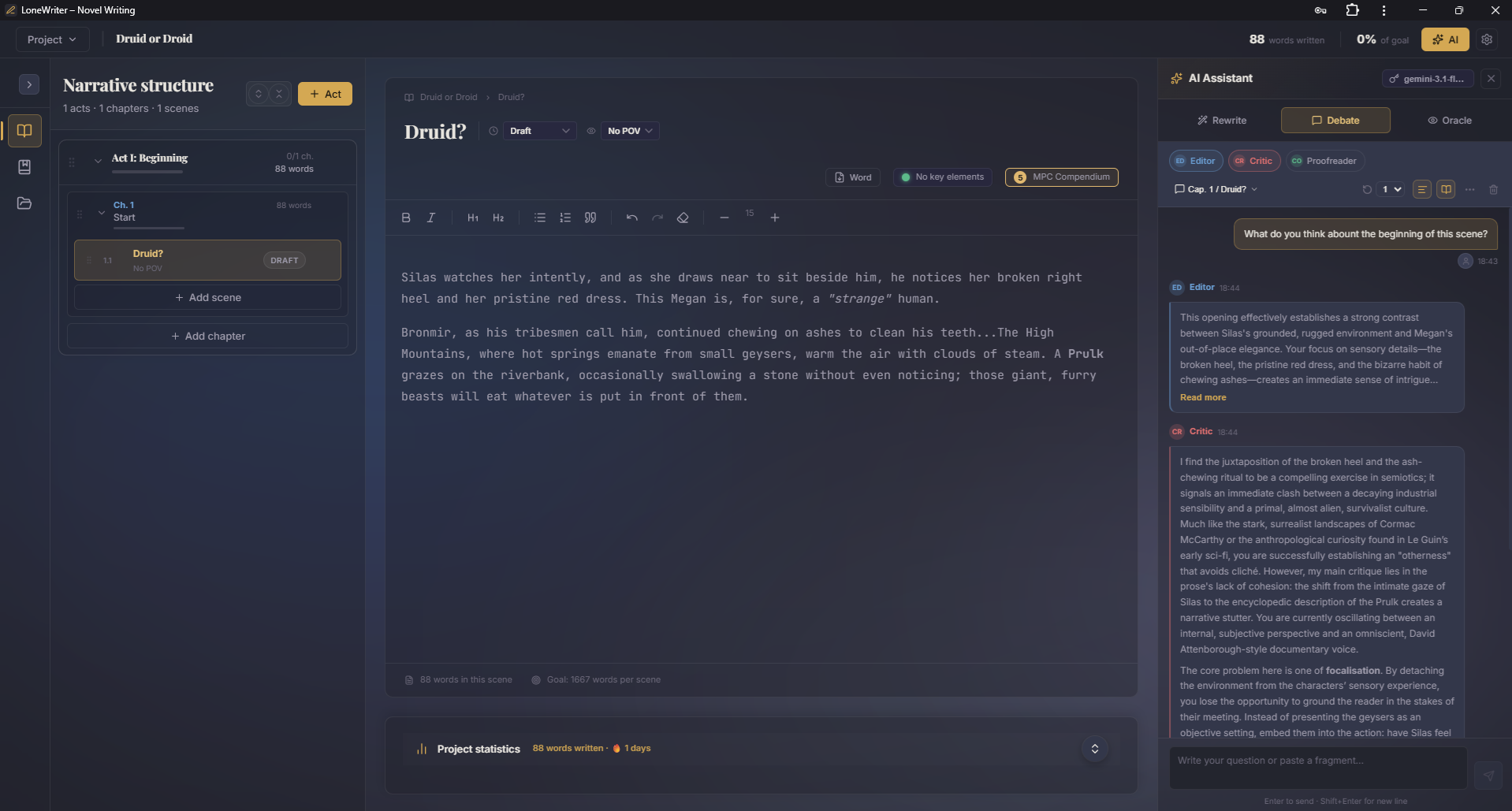 LoneWriter gallery image