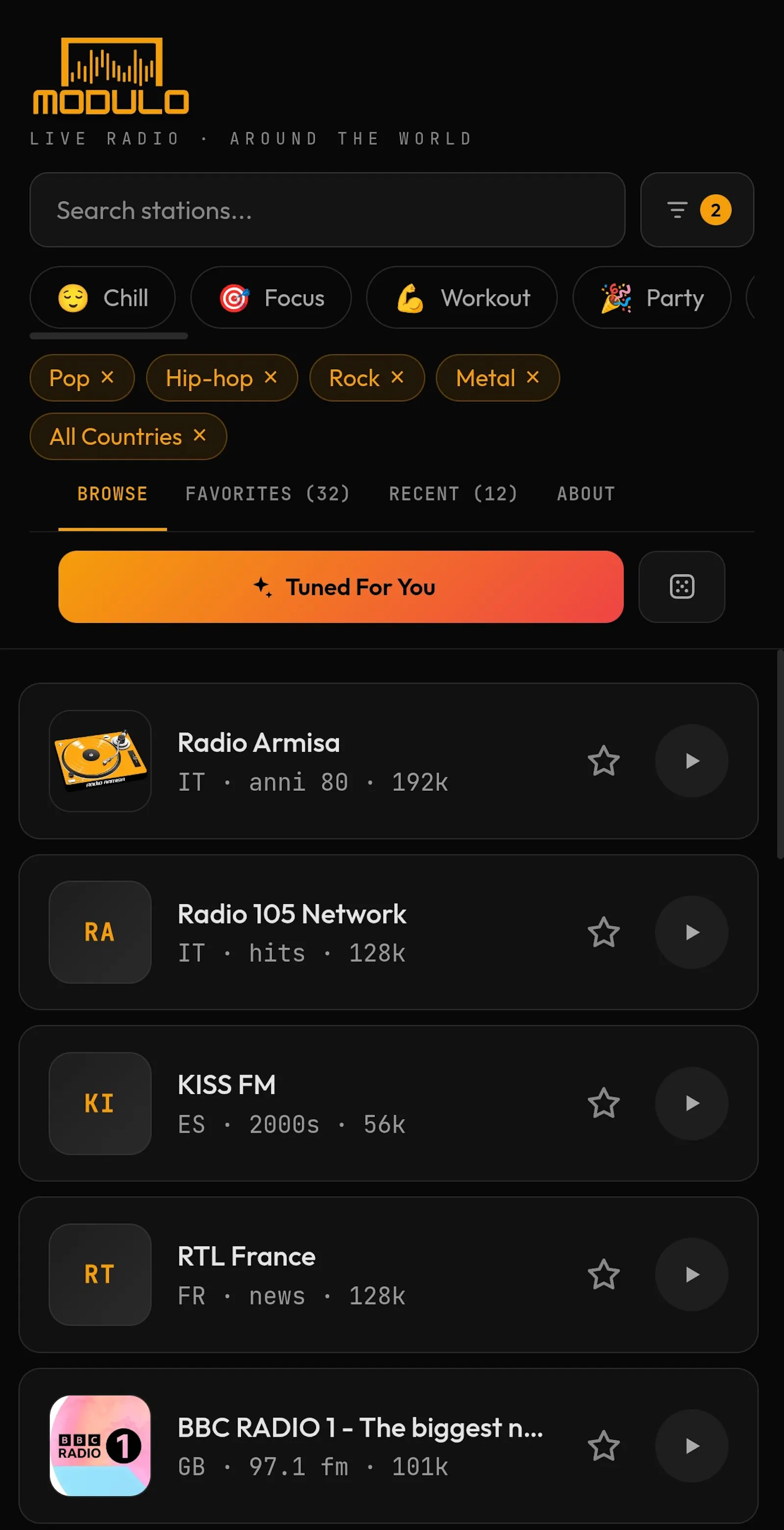 Modulo Radio screenshot 3