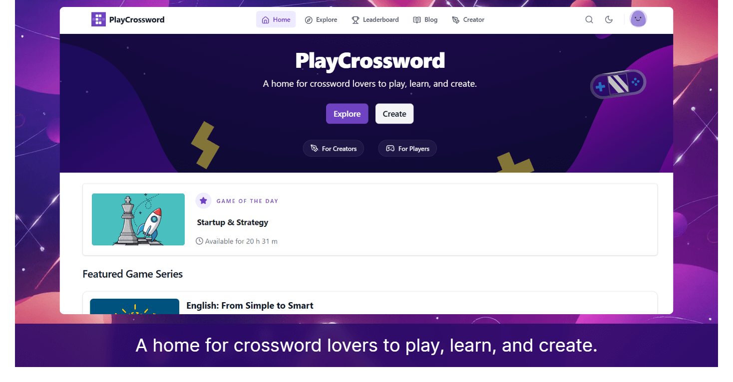 PlayCrossword - Screenshot 2 preview