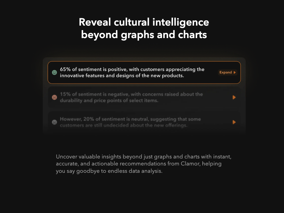 Clamor - Screenshot 3 showing product features and functionality