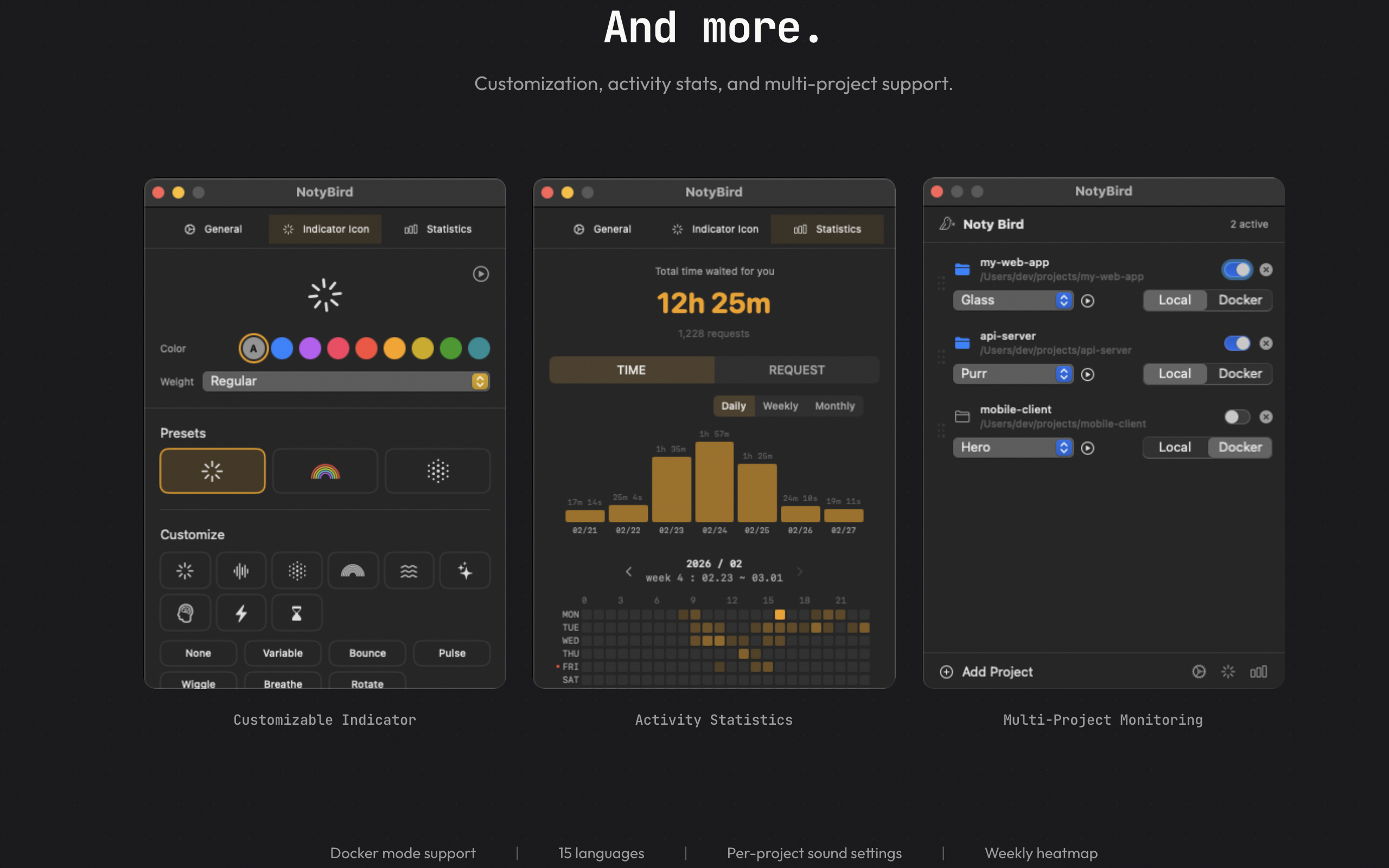 NotyBird —Never miss what Claude Code gallery image
