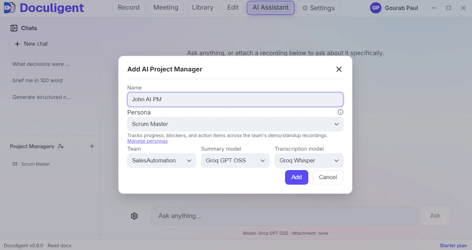 Doculigent — record, transcribe, share screenshot 4