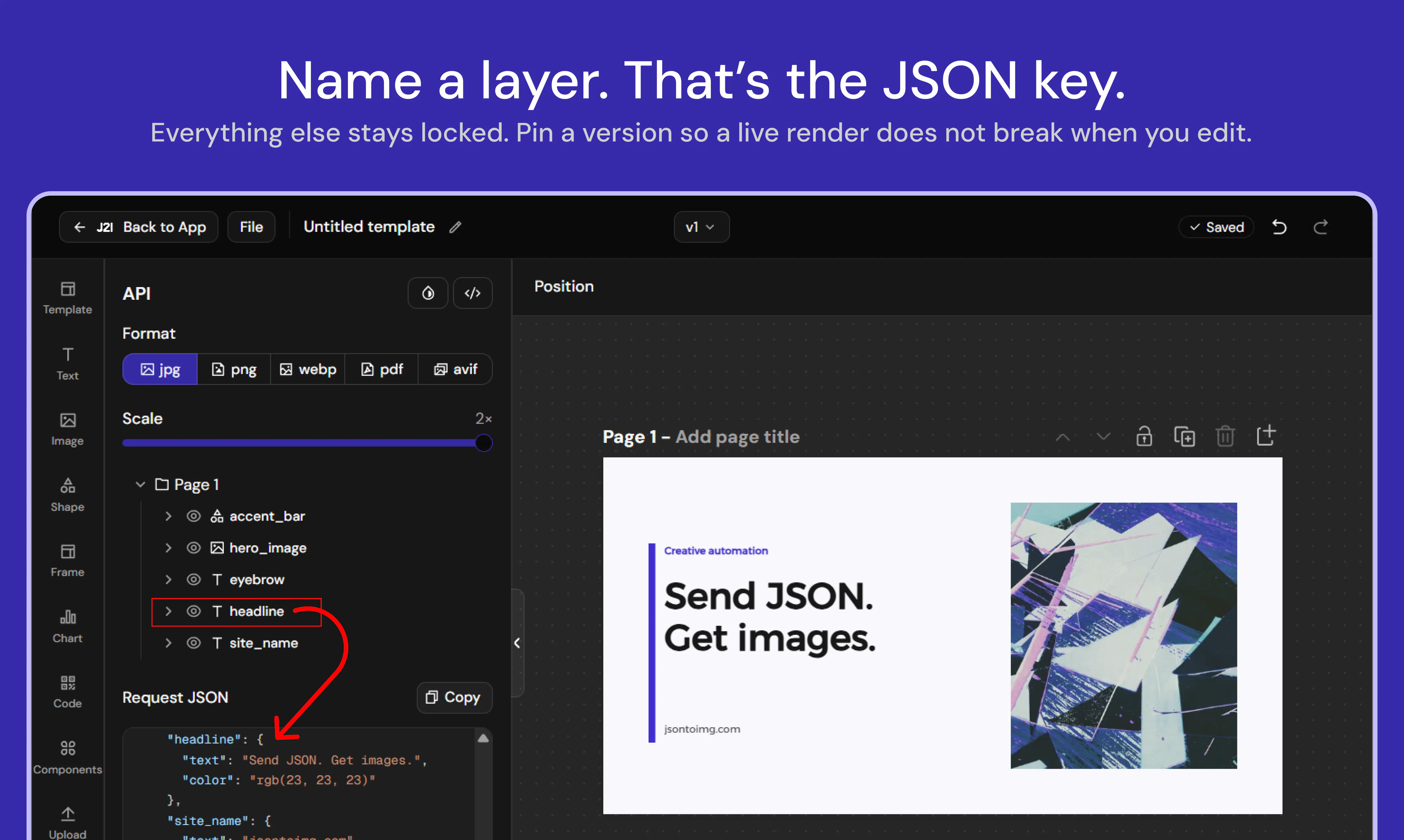 jsontoimg - Beta gallery image