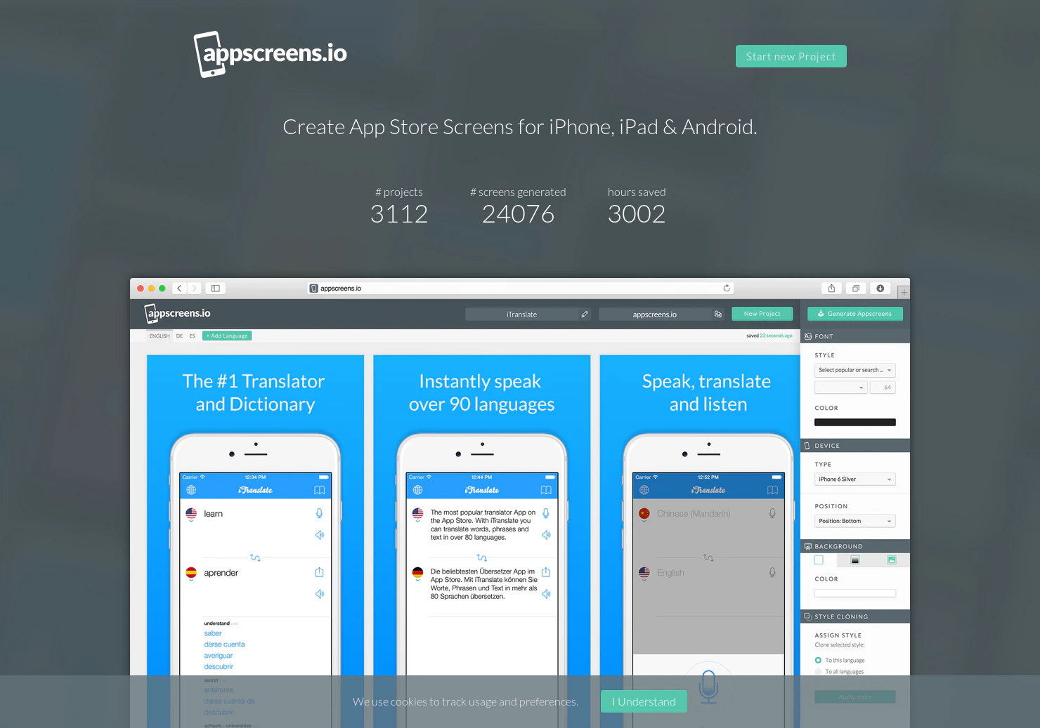AppScreens.io