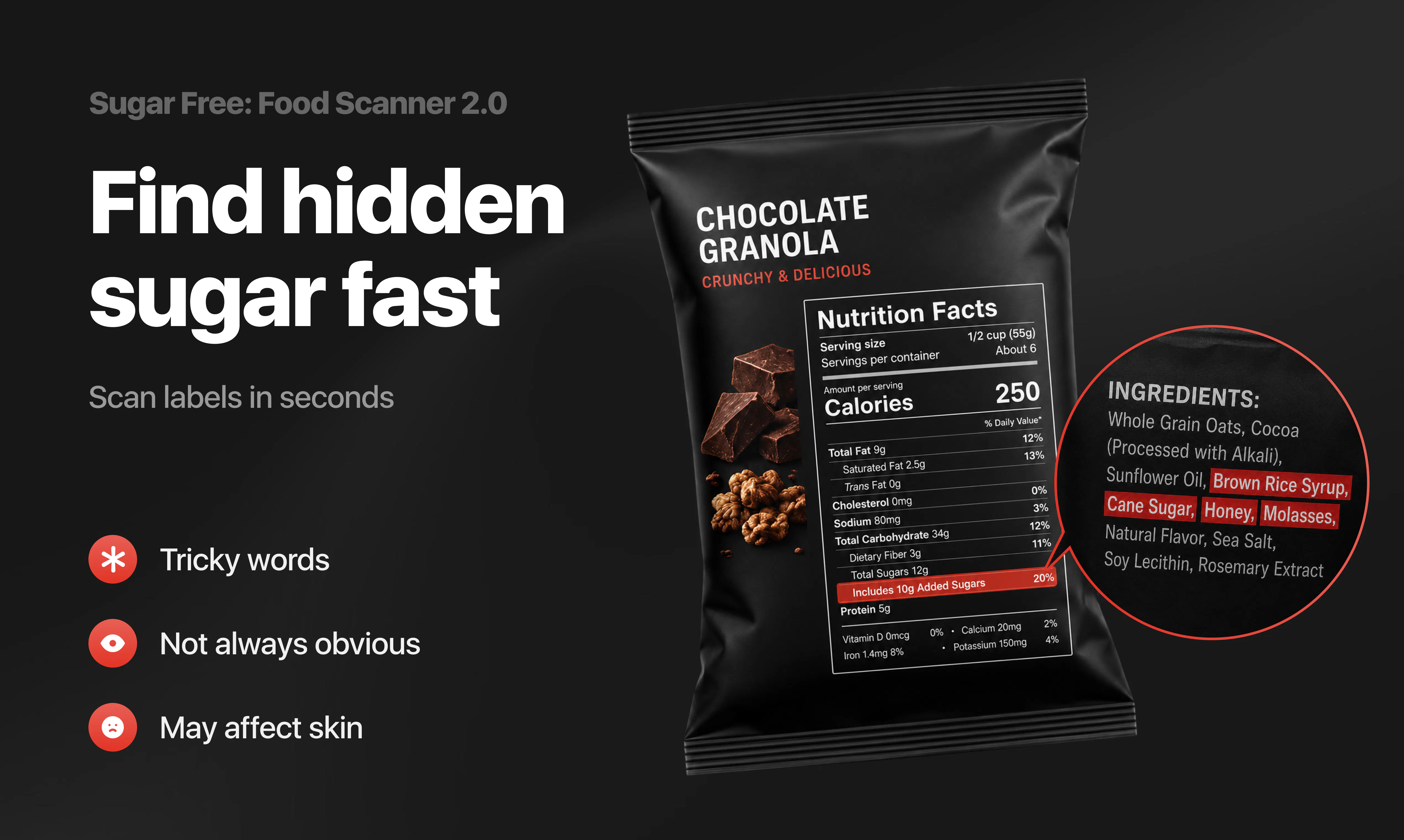 Sugar Free: Food Scanner 2.0 screenshot