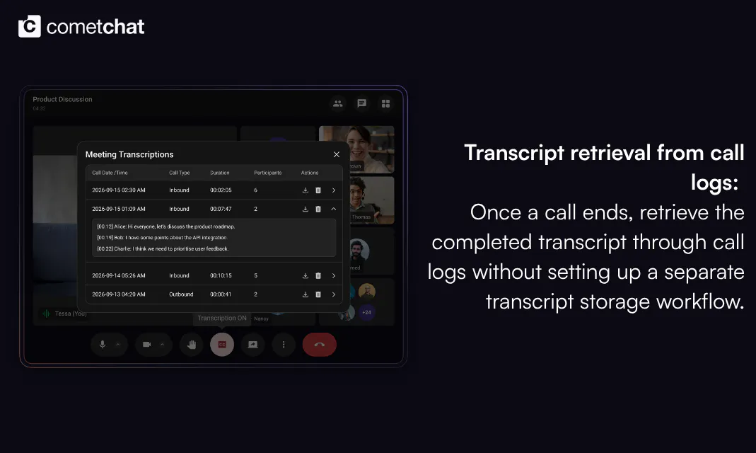 Closed Captions & Call Transcripts gallery image