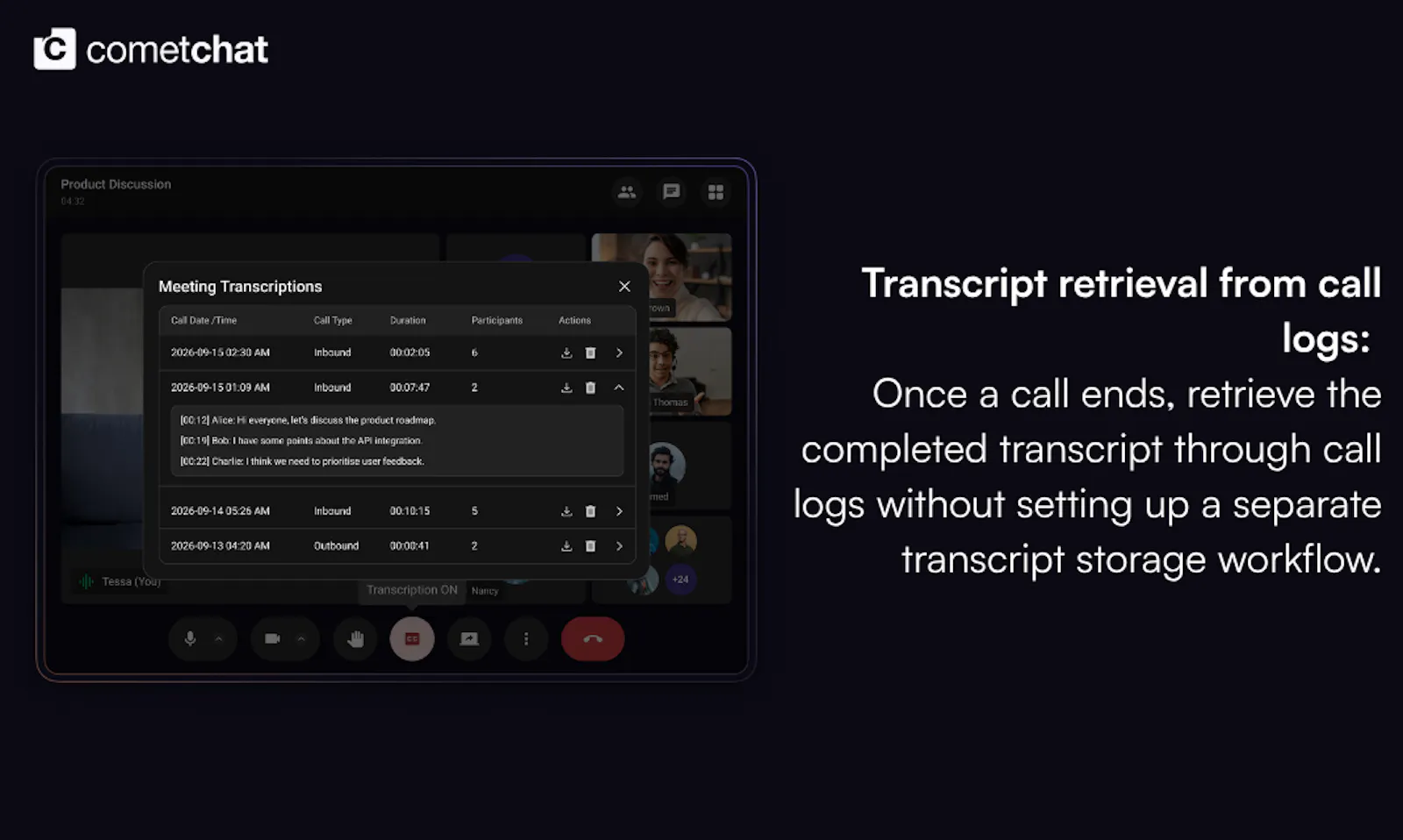 Closed Captions & Call Transcripts screenshot 6