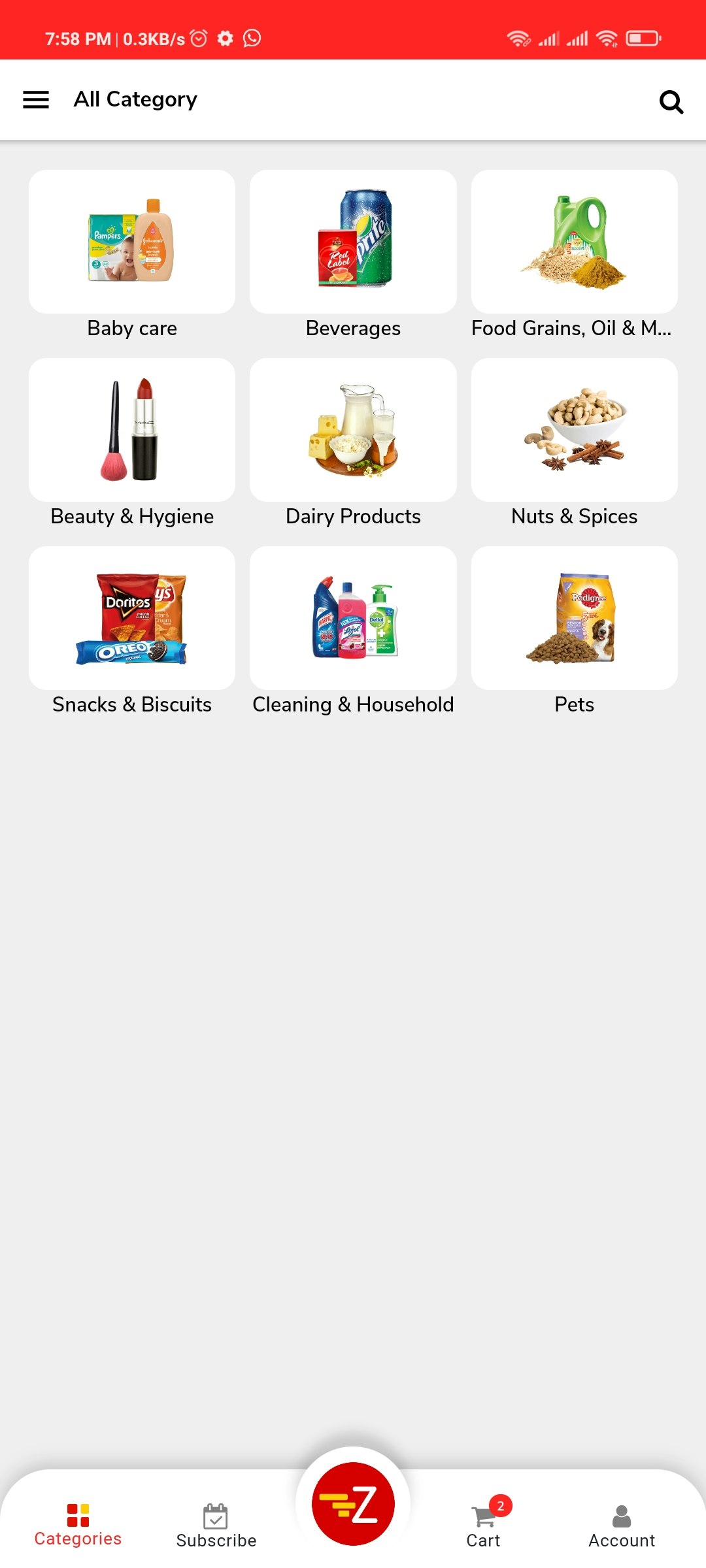 Zinzo - Online Grocery Shopping App gallery image