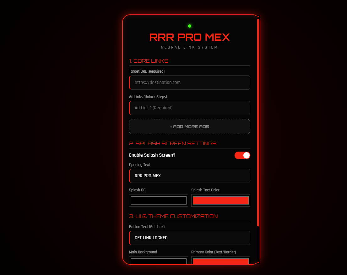 Alpha URL Network (by RRR PRO MEX) - Screenshot 4 showing product features and functionality