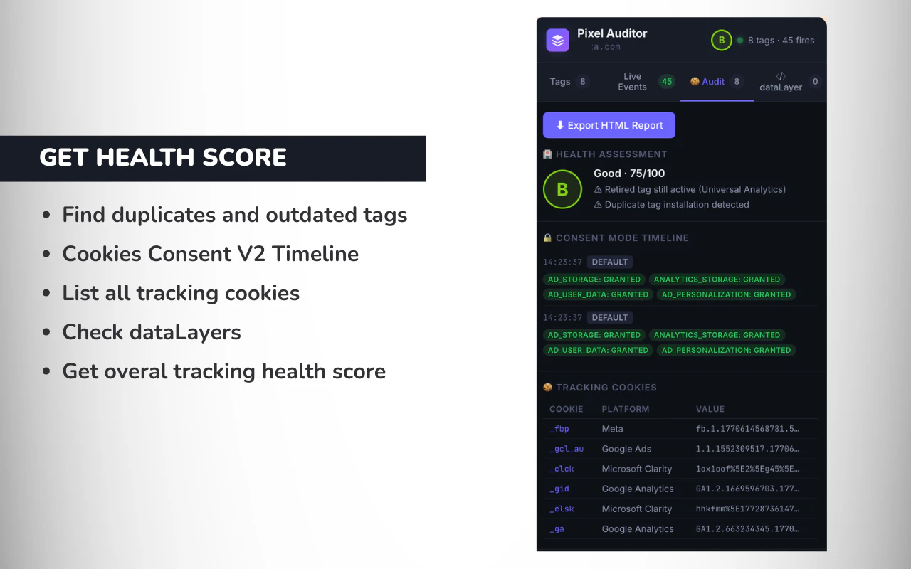 Pixel Auditor screenshot 2