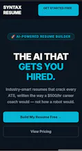 Syntax Resume AI Powerd Resume Builder gallery image