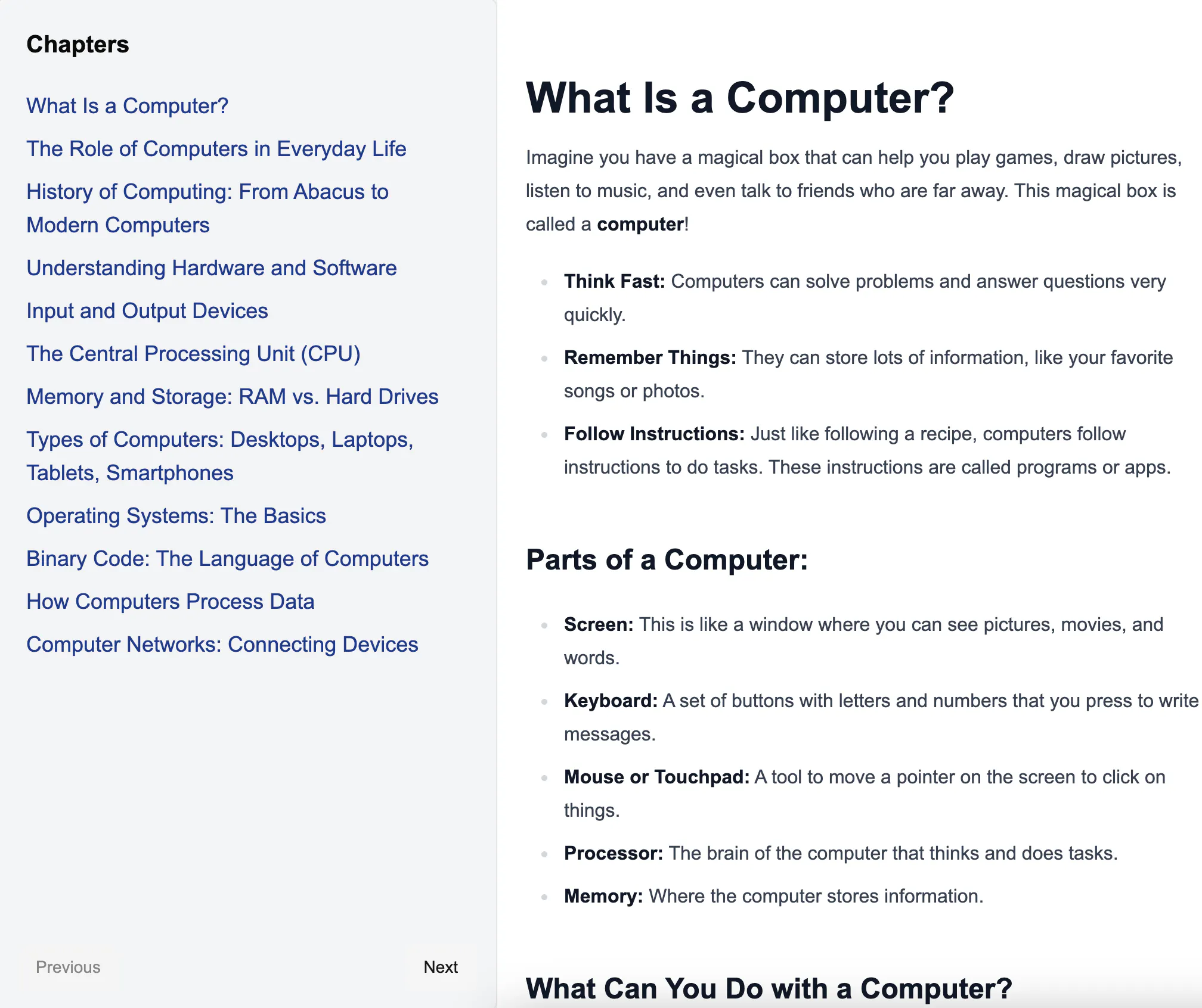 Computer Book for Kids gallery image