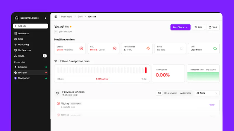 Sitepulse screenshot 6