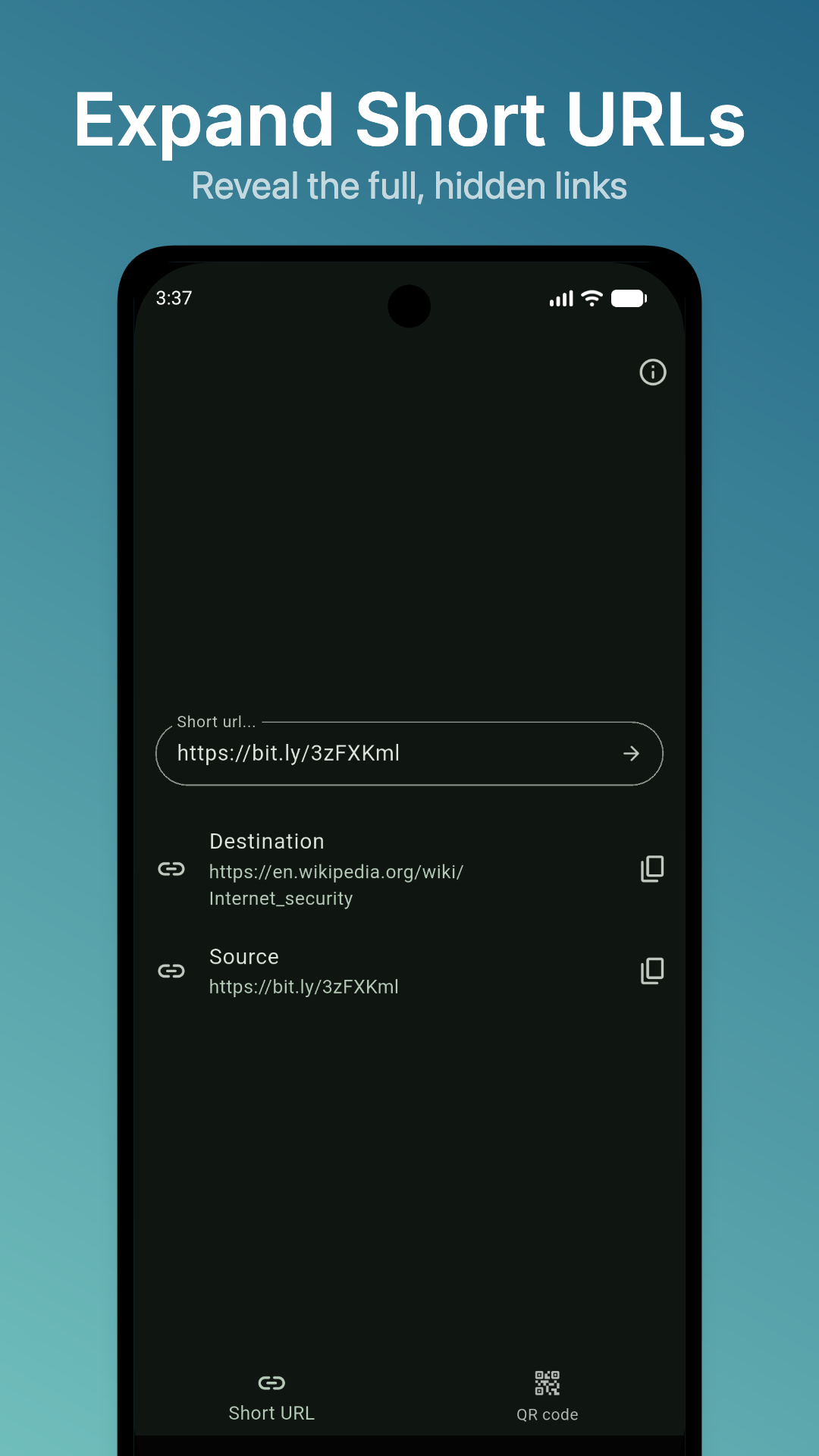 Unshorten - reveal short URLs gallery image