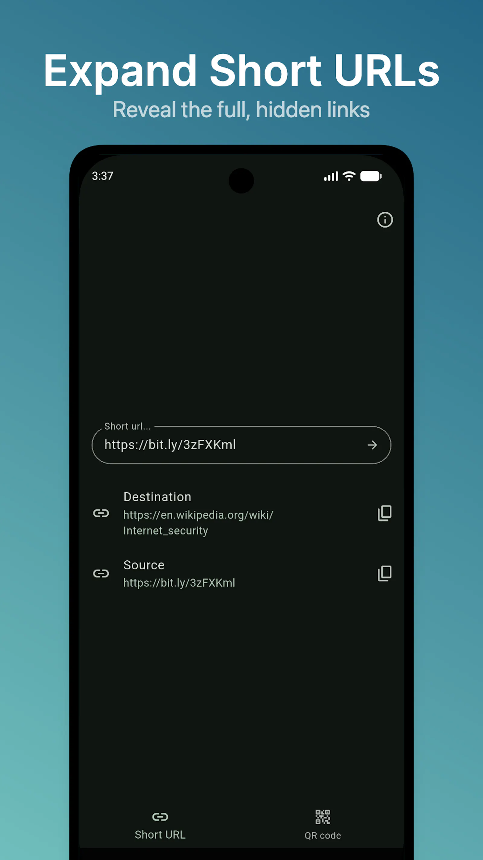 Unshorten screenshot 1