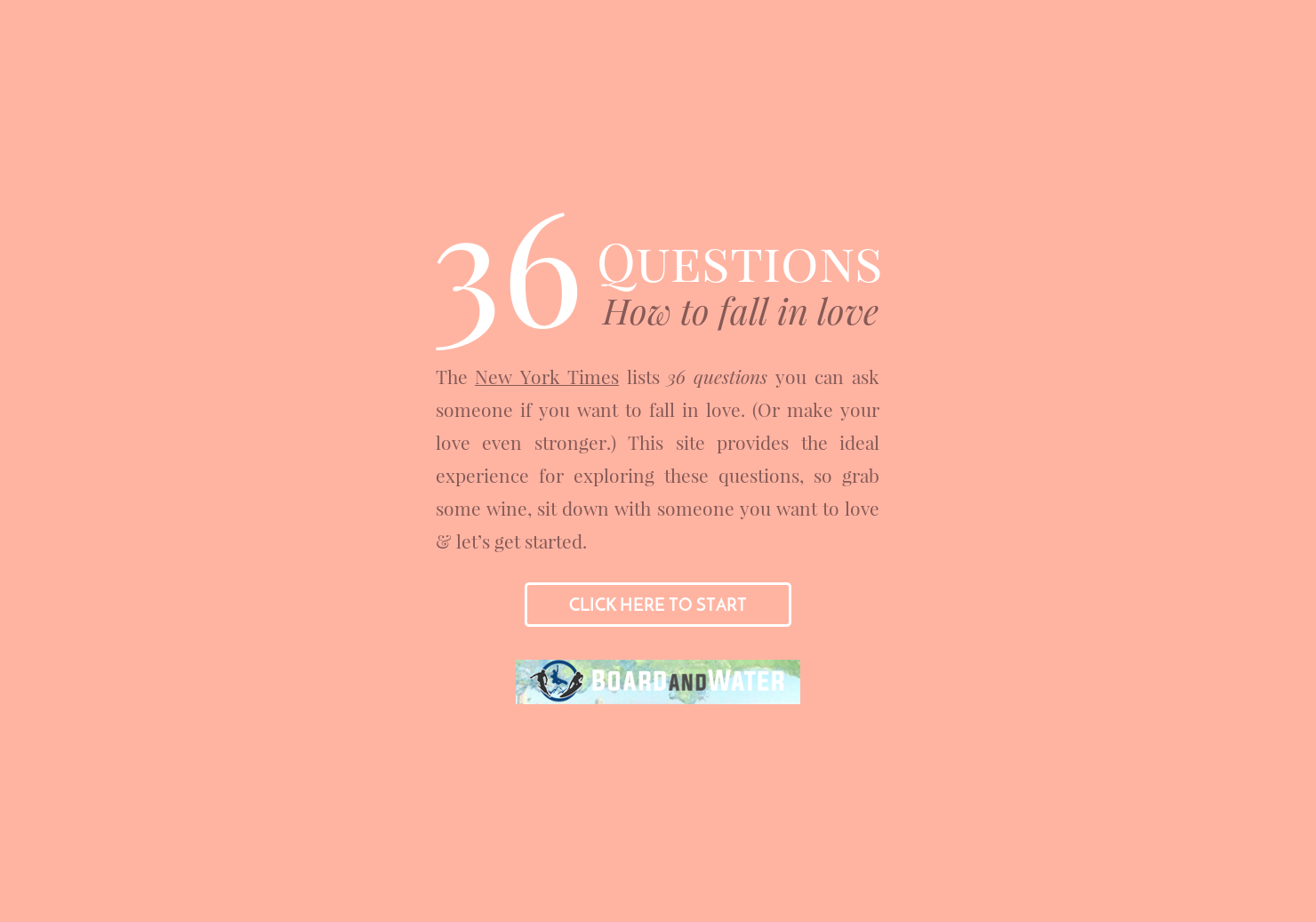 36 Questions