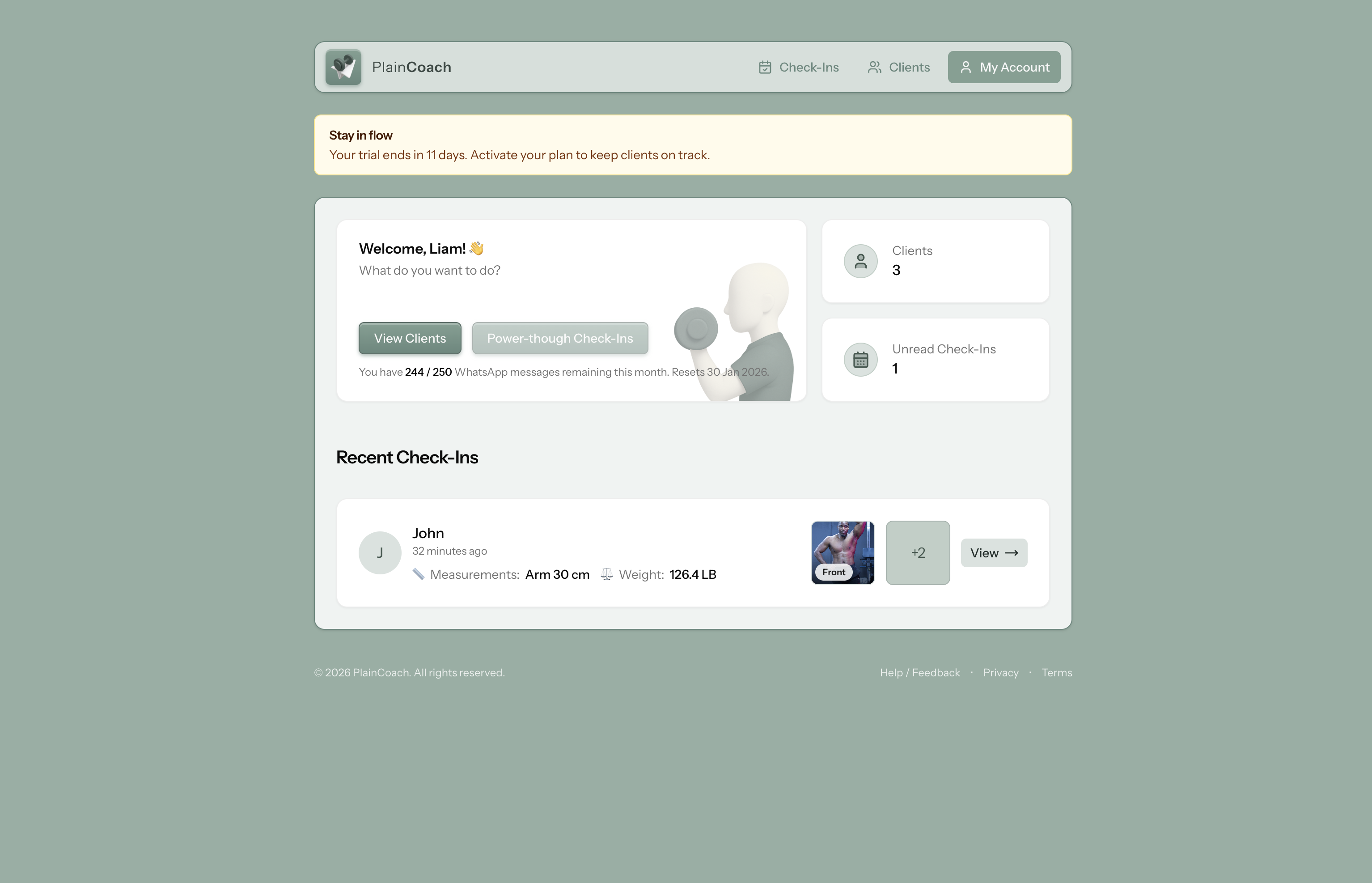 PlainCoach - Screenshot 2 showing product features and functionality