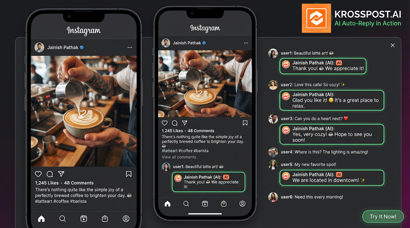 KrossPost with Auto-Responder - Screenshot 2 showing product features and functionality