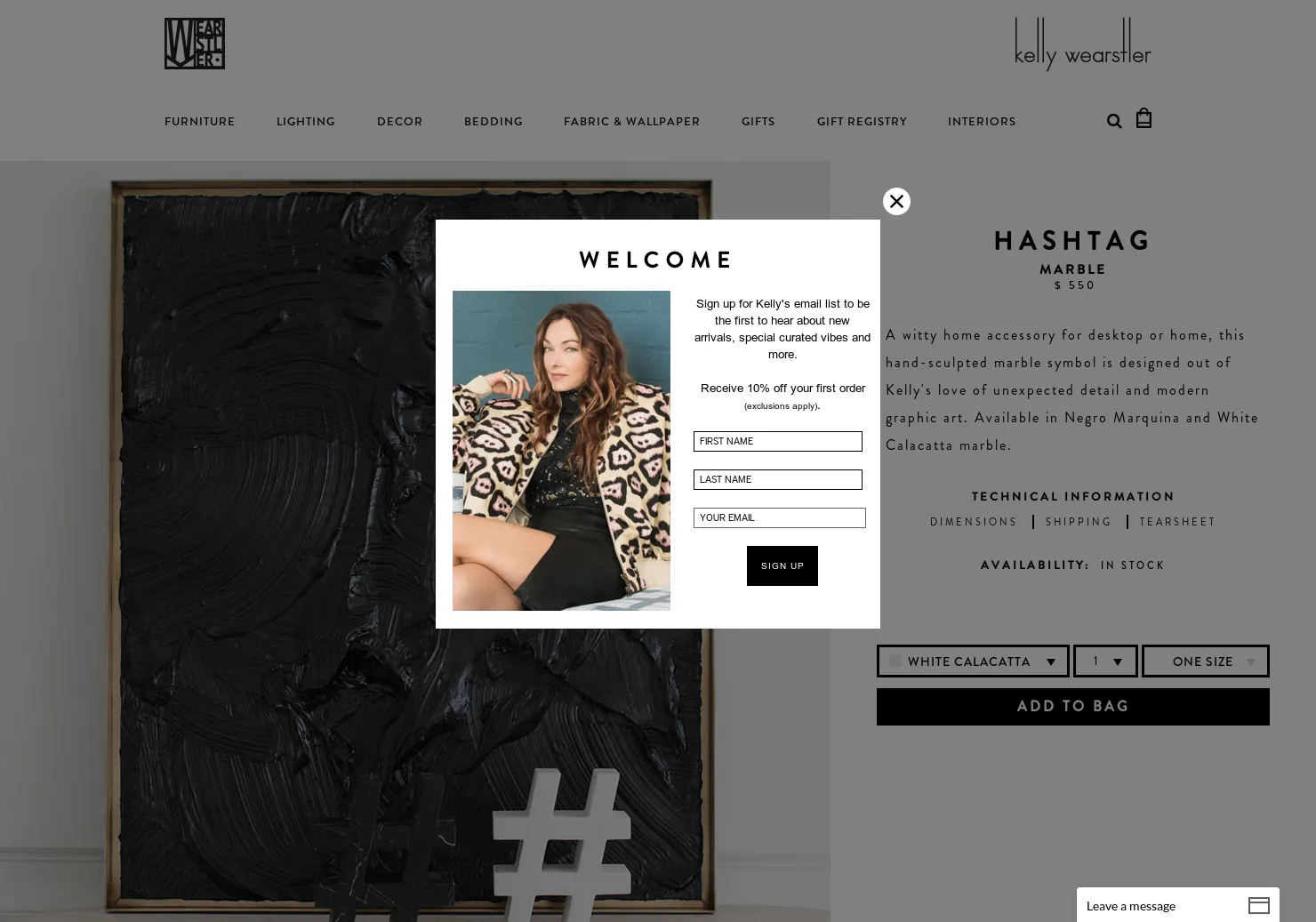 Marble Hashtag
