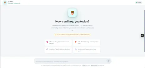 Dr. Owl: High-Speed Medical RAG AI gallery image