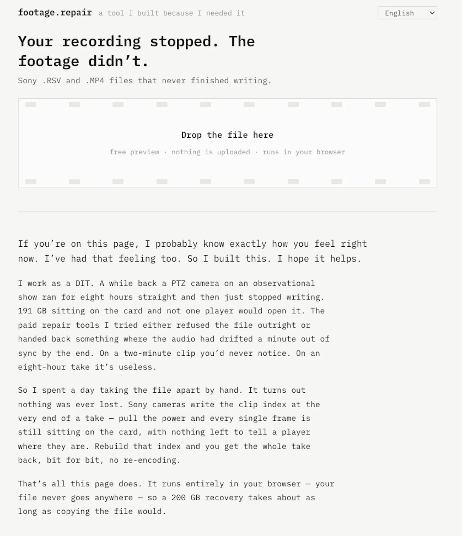 footage.repair screenshot 2