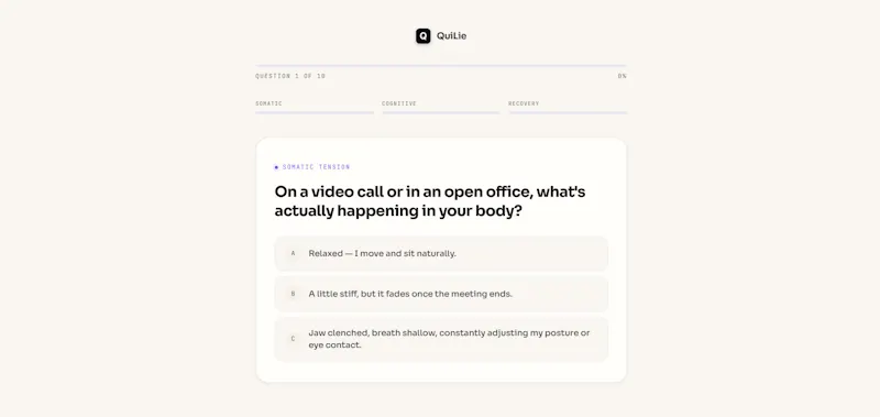 Social Battery Leak Assessment — QuiLie screenshot 2