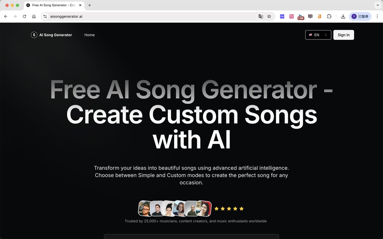 Free AI Song Generator media 1