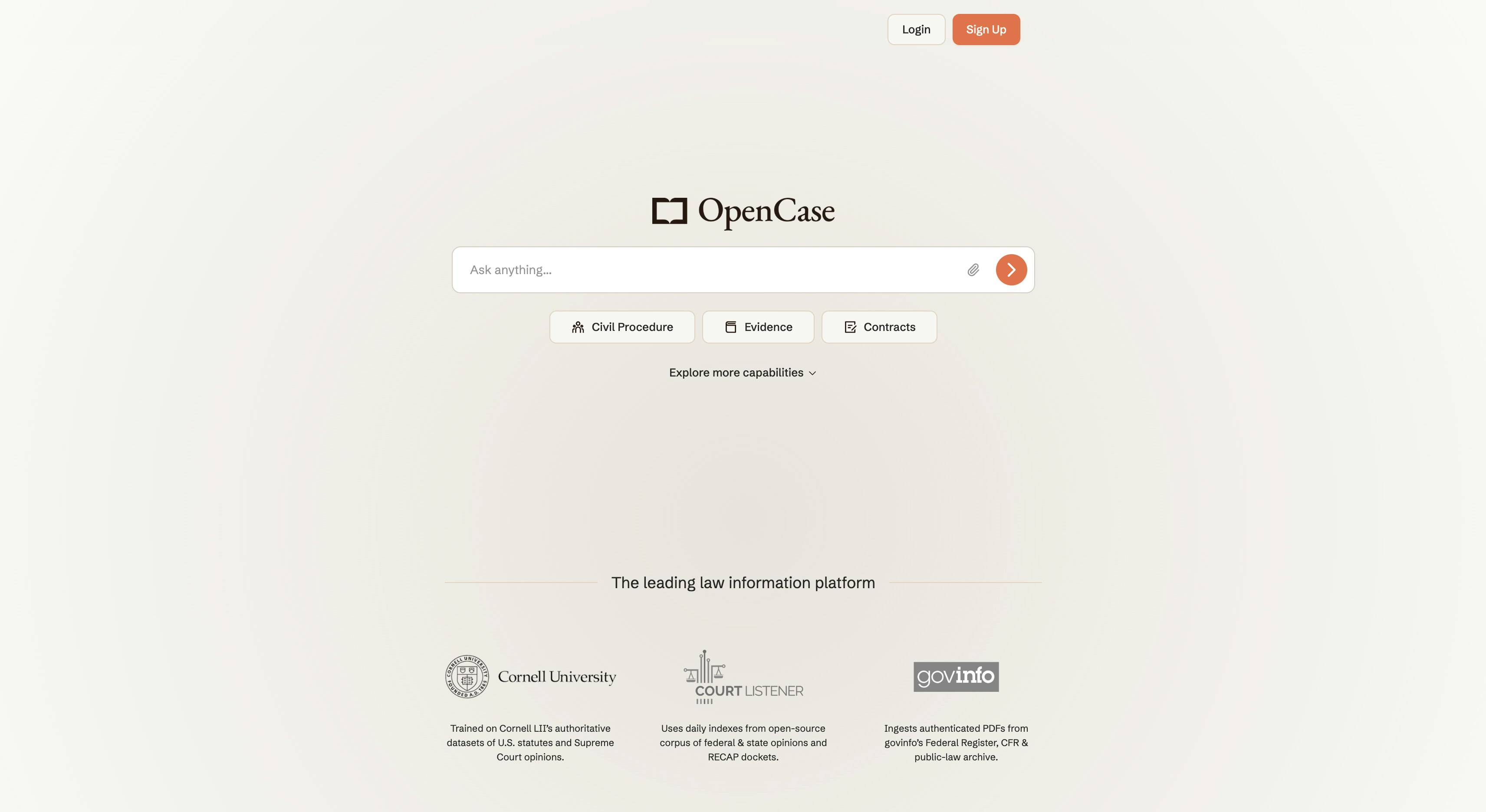 OpenCase - Legal Research Assistent liefern zitierte Antworten Medien 1