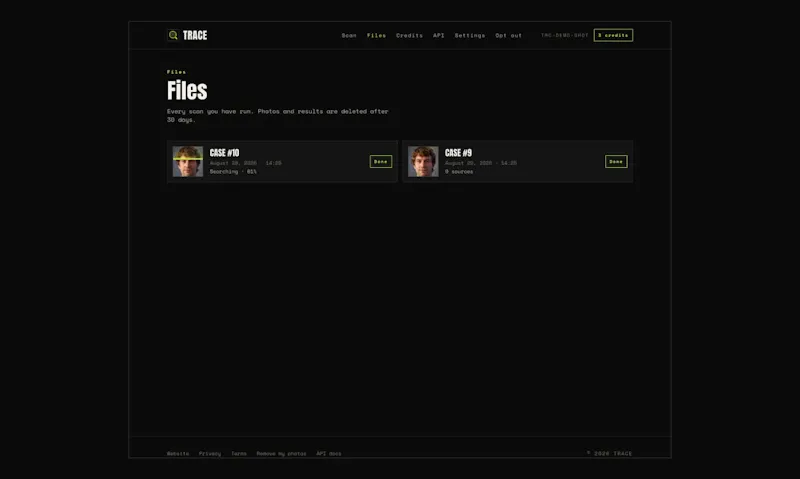 Trace AI Face Scan screenshot 2