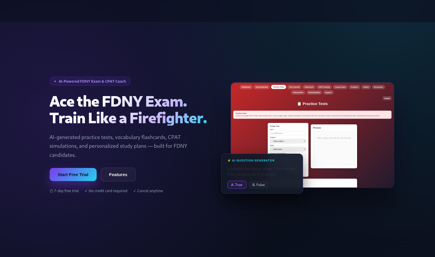 FDNY Prep — Firefighter Exam Training
