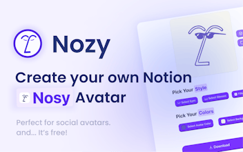 Nozy β Free Notion Style Avatar Creator gallery image