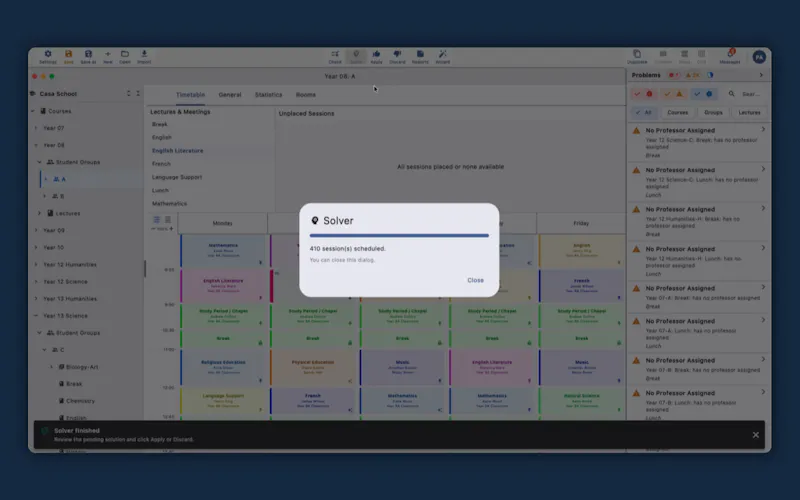 Arignote Timetable screenshot 4