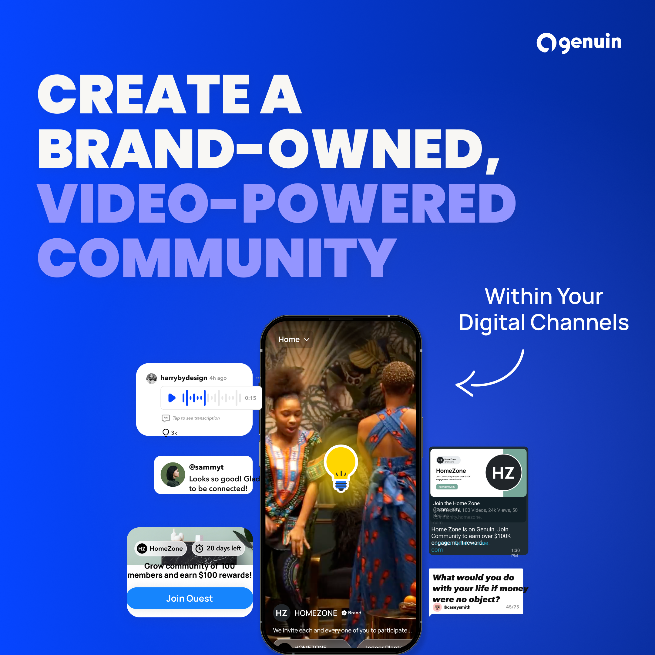 startuptile genuin-Video-powered communities