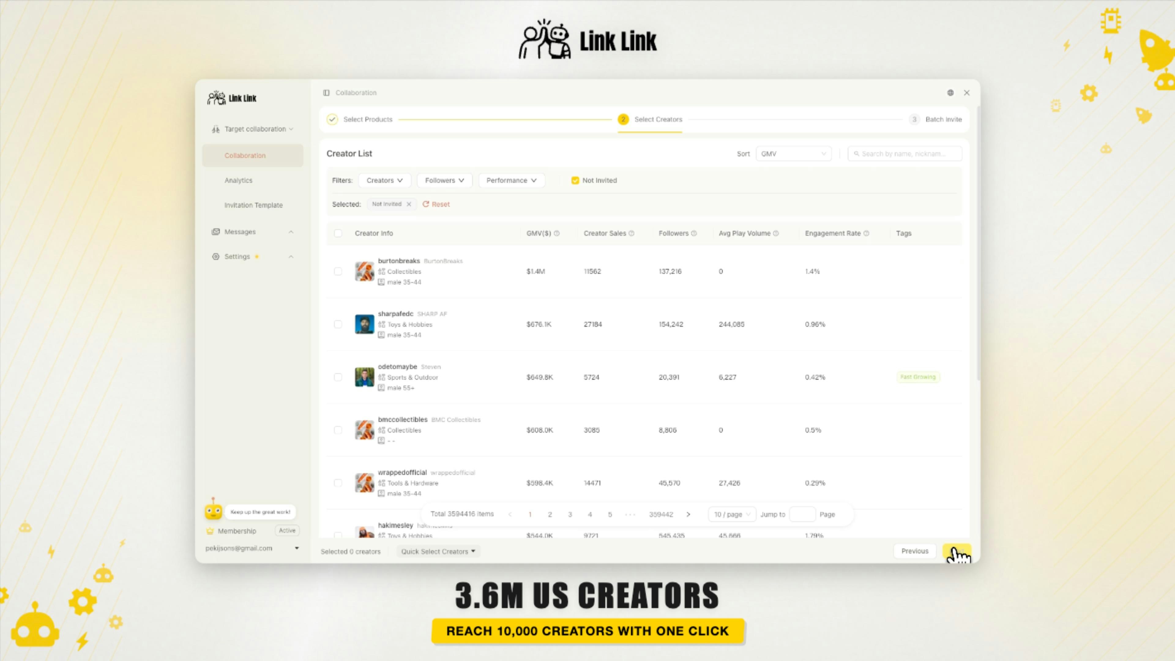 Link Link - Main product screenshot demonstrating key features and user interface