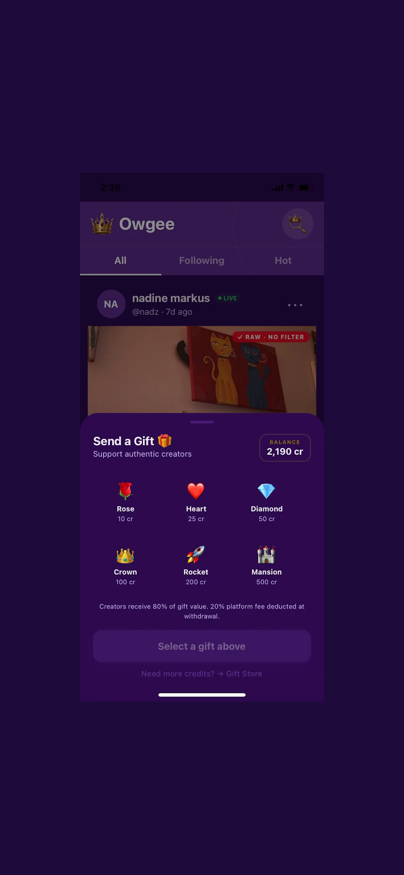 Owgee screenshot 2
