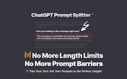 ChatGPT Prompt Splitter media 1
