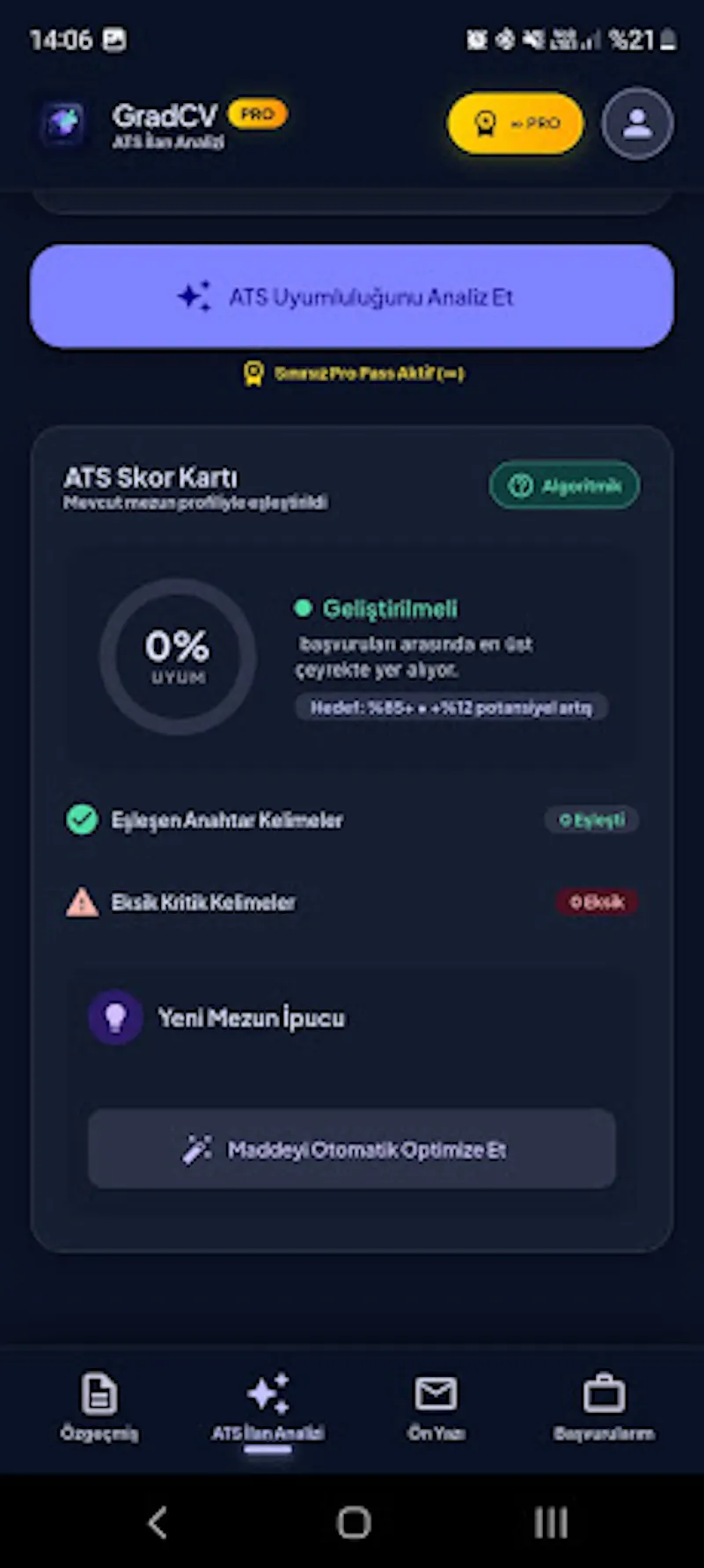 GradCV: ATS Resume AI screenshot 2