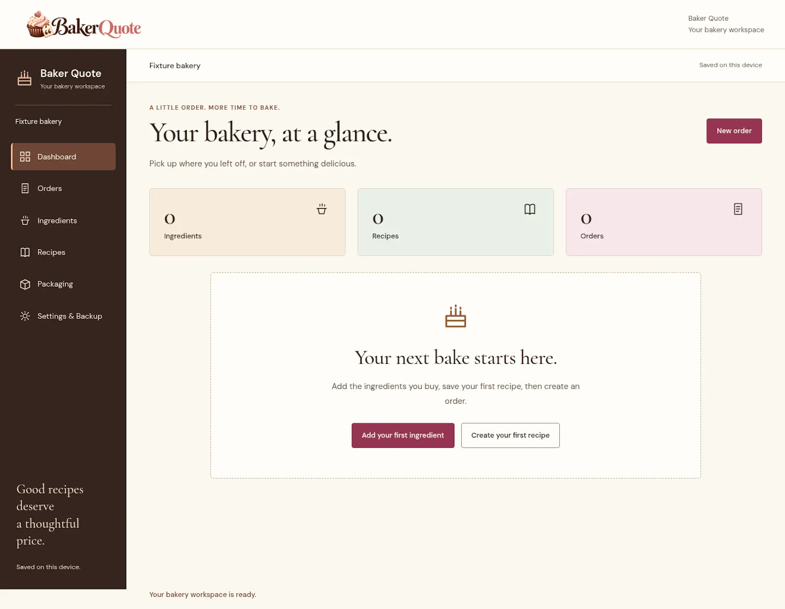 Baker Quote screenshot 3
