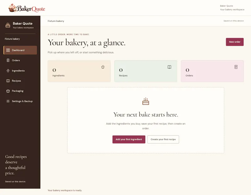 Baker Quote screenshot 3