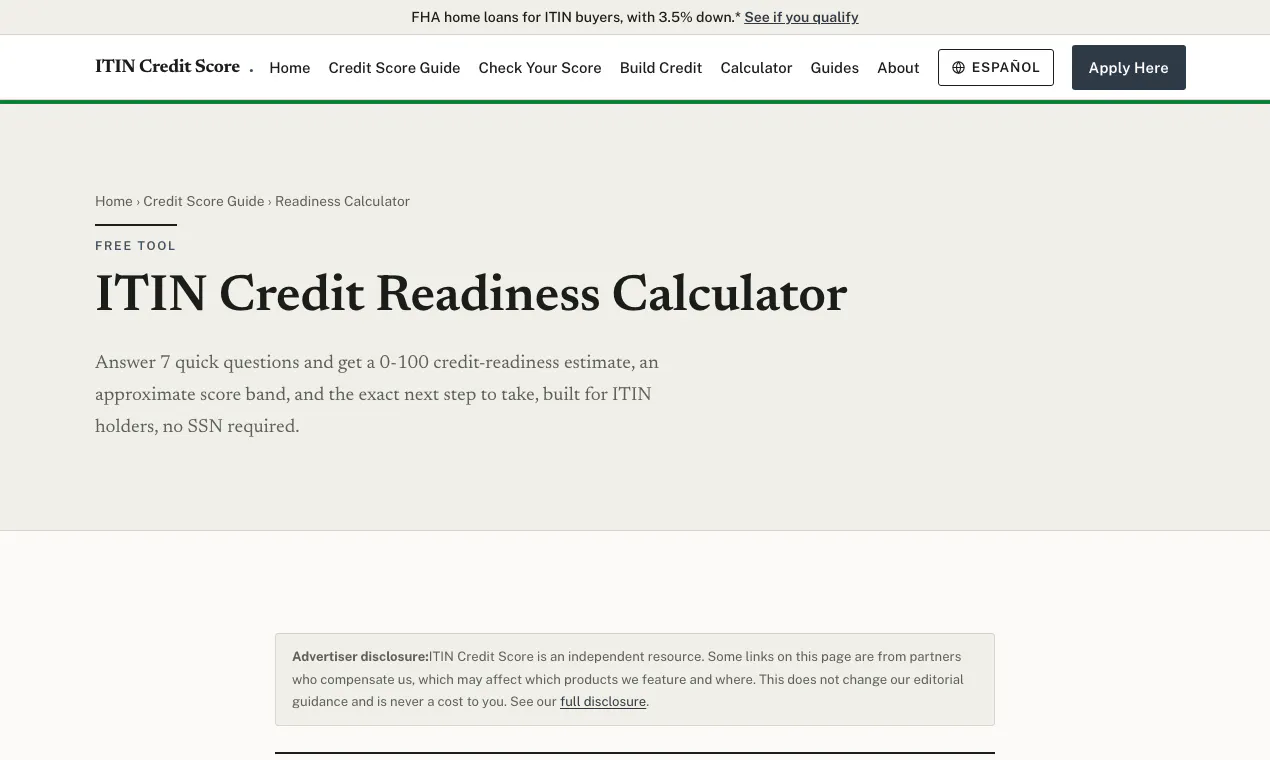 ITIN Credit Score gallery image