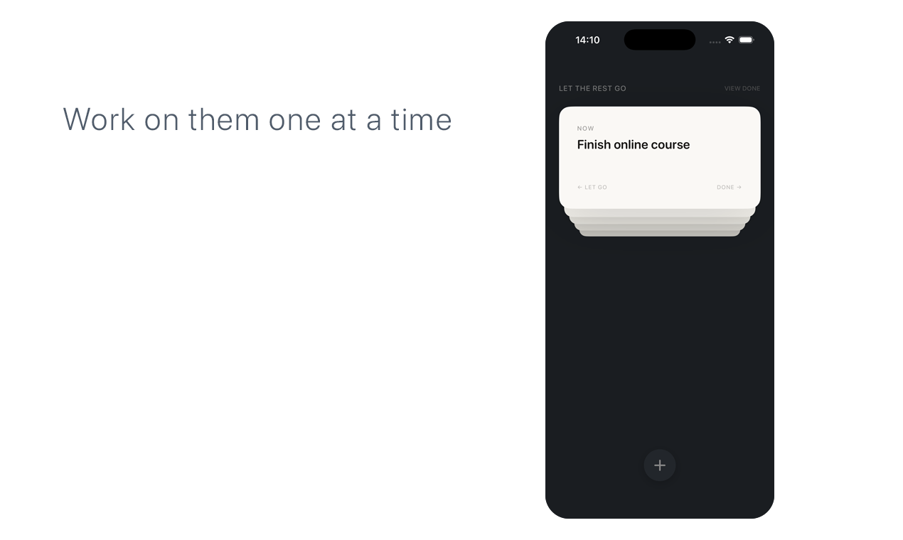 Let The Rest Go - Screenshot 2 showing product features and functionality