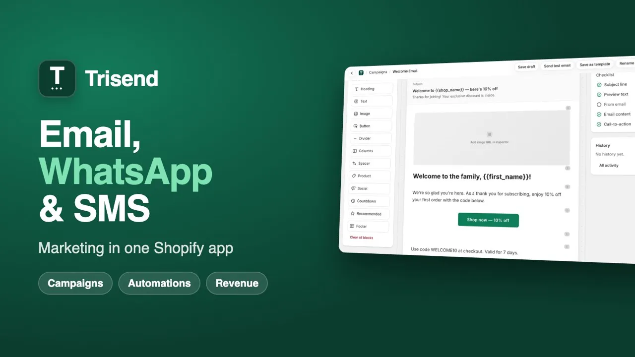 Trisend: Email, WhatsApp & SMS gallery image