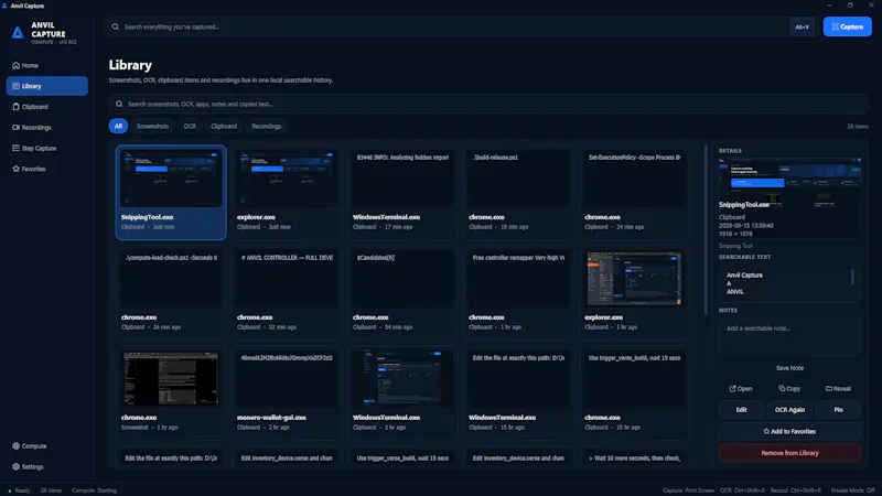 Anvil Capture screenshot 4